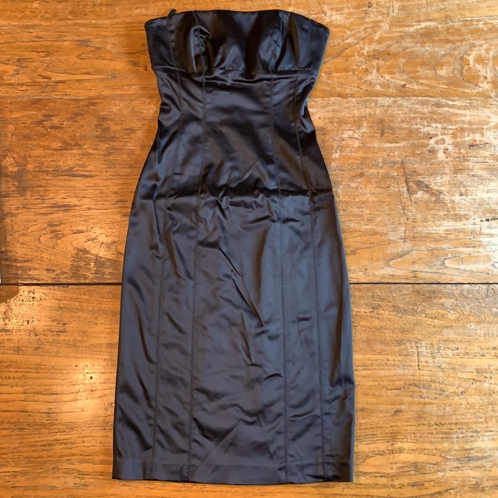 Bebe Black Strapless Dress